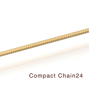 Cadena compacta japonesa de 18k tipo serpiente por metro, oro macizo Au750 - Product Image 4
