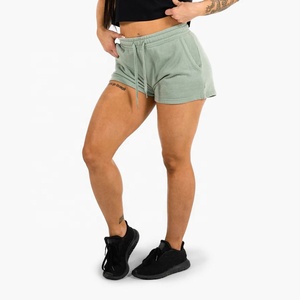 Venta al por mayor de pantalones cortos transpirables de alta calidad personalizados para las mujeres de algodón gimnasio Fitness Running Shorts Casual mujeres pantalones cortos - Product Image 1