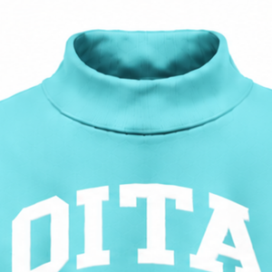 Sudadera Aqua Oversized de Cuello Alto Unisex, Gruesa, de Manga Larga, Ajuste Holgado, Estampado Personalizado, Estilo Casual Urbano, Invierno - Product Image 3