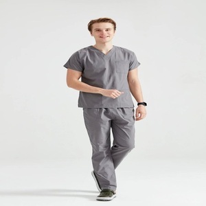 Hot Selling Custom Unisex Nursing <b>Scrubs</b> Set Stretch Breathable Women Jogger Uniforms Medical Spandex Hospital Surgical Uniforms - Product Image 2