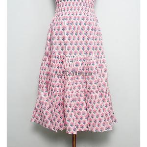 Robe midi à imprimé floral pour femme, col roulé, coupe trapèze, sans manches, 100 % coton, robe d'été décontractée, respirante - Product Image 5