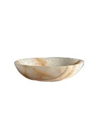 Bol en onyx blanc fabriqué à la main, grand bol en pierre d'onyx blanc, bol décoratif en pierre d'onyx - Product Image 5