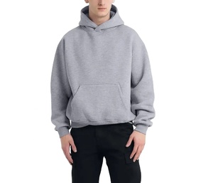 100% coton hiver Plus Active à capuche haute qualité 300gsm polaire Logo personnalisé mélangé brodé pull à capuche pour hommes - Product Image 3