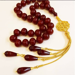 Rosario de Resina de Alta Calidad, Tasbih Musulmán, Regalos para Eid Mubarak, con Borla de Color, Rosario Islámico - Product Image 4
