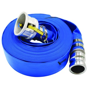 Fabricante Durable Blue PVC Lay Flat Hose 3 pulgadas de alta presión Flexible Eco-Friendly 4 Bar Backwash Irrigación Agua agrícola - Product Image 1