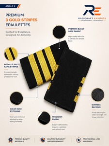 Epaulettes Profesionales para Hombros Diseñados para Chaquetas de Uniforme, Camisas y Ropa de Trabajo Formal con Calidad Premium - Product Image 4
