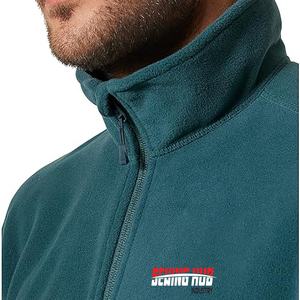 Gris bleu 2024 vente en gros veste polaire personnalisé hommes vêtements d'extérieur d'hiver grande taille veste polaire personnalisée pour homme - Product Image 5