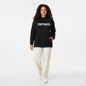 Sweat-shirt col montant pour femme, personnalisé, brodé sur le devant, respirant, écologique, décontracté, hiver, prix de gros abordable - Product Image 6