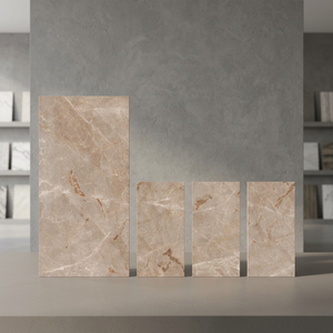 Azulejos de porcelana español Dyna Beige de 80x160cm para suelo estilo Ghana, azulejos de porcelana de gran tamaño, paneles de mármol artificial. - Product Image 3