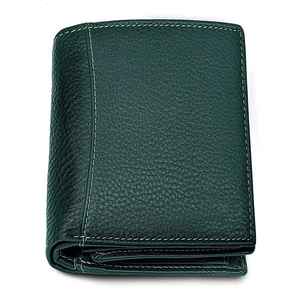 กระเป๋าสตางค์หนังแท้สีดำสำหรับผู้ชาย ดีไซน์หรูหรา ทำมือ ทรงบาง - Product Image 1