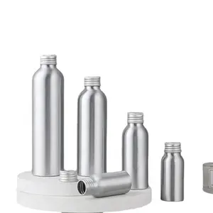 50ml 100ml 120ml 250ml Aluminum Bottles With Lid Aluminum Screw Bottle