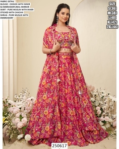 Ensemble Ziya orange Georgette - Product Image 3