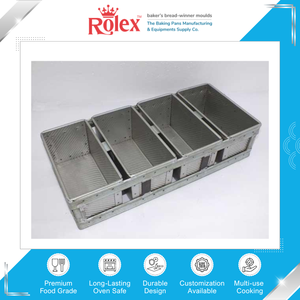 Bulk Supply Top Selling Washable and <b>Oven</b> Safe Alu Steel 4 in 1 400g Fabricated Bread Pan Set | Customized Sizes Available - Product Image 2