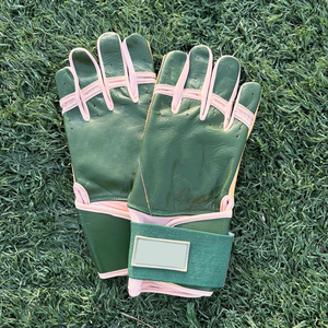 Customized Logo Adult Youth Softball Batting <b>Gloves</b> <b>Long</b> Elastic Cuff Sheep skin Cabretta Leather Baseball Batting <b>Gloves</b> - Product Image 2