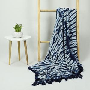 Luxury Cotton Handmade Soft and Colorful Tie <b>Dye</b> Cotton Throw for Sofa Bed and Living Room Decor - Product Image 5