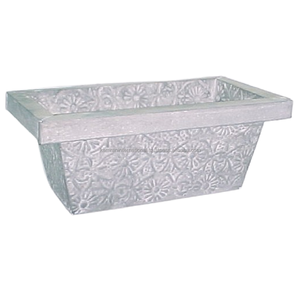 Bañera Ovalada Metálica Verde Esmeralda Vibrante, Duradera, Galvanizada, Ecológica, Ligera, con Orificio de Drenaje, para Uso Interior/Exterior - Product Image 2