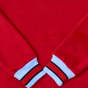 Pull à capuche col rond de style universitaire Sweat-shirt thermique d'hiver lavé en coton et polyester de haute qualité en tissu polaire pour hommes - Product Image 5