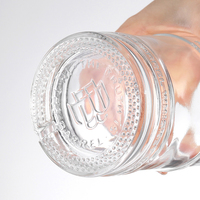 Flacon plat hanche Vodka liqueur bouteille cristal couverture Super silex verre bouteille de whisky usine personnalisable 500ml/700ml/750ml/1000ml