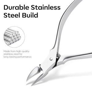 Cuticle Nippers Scissors Professional Stainless Steel Cuticle Trimmer for Thick Nails Ingrown Toenails and Seniors Extra Sharp - Product Image 4