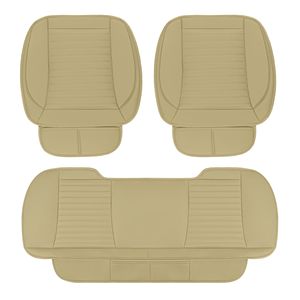 Coprisedili Auto in Pelle Microfibra Set Completo Anteriore e Posteriore con Protezione e Vano Portaoggetti, Rivestimenti Interni Premium in Poliestere - Product Image 6