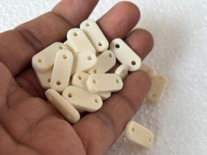 Separadores de Perlas Naturales de Concha de 2 Agujeros, Blancas Naturales de 12mm, Paquete a Granel, Fornituras de Joyería Étnica, Cuentas Tribales Hechas a Mano para Gargantillas - Product Image 2