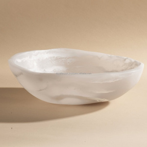 Cuencos de ensalada de resina con diseño de remolino de agua moderno personalizable, ecológicos, reutilizables para servir alimentos fríos y frutas para uso doméstico - Product Image 4