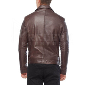 Chaqueta de Invierno para Hombre, de Cuero de Primera Calidad, Ecológica, Acolchada, con Cuello Alto y Logotipo Frontal, Fabricante, Personalizable, OEM, Mercado Estadounidense - Product Image 3