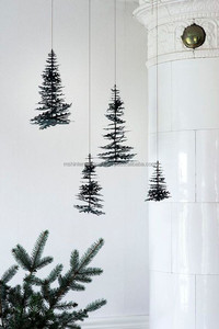Décorations de Noël Ornements pour arbre de Noël Ornement de bas en métal avec étoile d'arbre Utilisation comme suspension pour décor d'arbre de Noël - Product Image 3