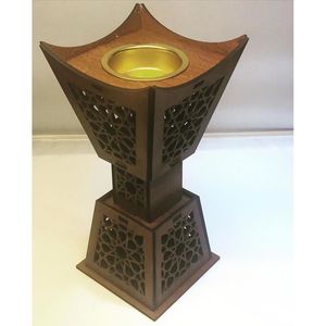 Brûleur d'encens en résine de bois de qualité supérieure avec un design élégant, décoration d'intérieur, diffuseur d'aromathérapie offrant un arôme apaisant et un aspect chaleureux - Product Image 2