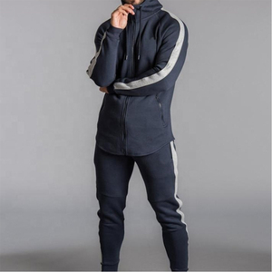 New Men's Regular Fit Hooded Gym <b>Workout</b> <b>Hoodies</b> Jogging Tracksuits Embroidery Streetwear Cotton Cargo Pants Plus Size OEM - Product Image 5