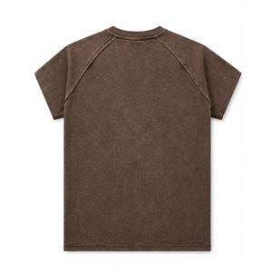 T-shirt Raglan OEM vierge en coton doux à col ras du cou, vêtements personnalisés, fabricant de vêtements en gros, T-shirts Raglan athlétiques à séchage rapide - Product Image 2