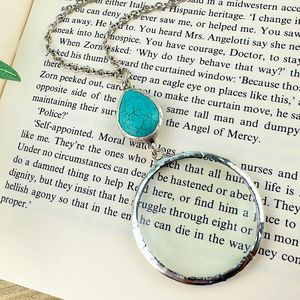 Loupe de poche en laiton avec longue chaîne, lentille de haute qualité pour la lecture, l'inspection de bijoux, les pièces de monnaie, les timbres, les outils d'artisanat - Product Image 3