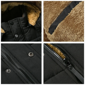 New Fashion Custom Logo Plus Size <b>Men's</b> <b>Long</b> Waterproof Breathable Canvas Hooded Parka Windbreaker <b>Jacket</b> Spring Winter - Product Image 2