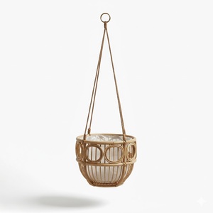 Panier à plantes décoratif en rotin, support pour pot de fleurs, jardinières d'intérieur et d'extérieur, grands paniers à plantes - Product Image 1