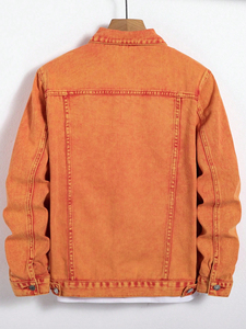 Nouvelle veste en jean pour hommes avec personnalisation complète, vestes pour hommes, veste en jean de style sportif personnalisée pour hommes pour les activités de plein air - Product Image 4
