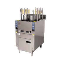 Cuiseur à nouilles électrique professionnel à six têtes 12KW en acier inoxydable, équipement de cuisine commercial à personnalisation sur mesure
