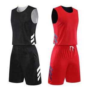 Maillots de basket-ball personnalisés pour jeunes et adultes, uniformes de basket-ball réversibles, vêtements de basket-ball respirants double face - Product Image 3
