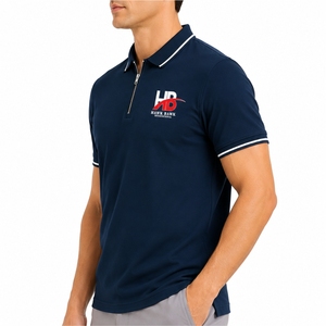 Polo homme premium, tissu doux, col à bordure, coupe confortable, tissu respirant, séchage rapide, style classique, vêtements premium pour homme - Product Image 3