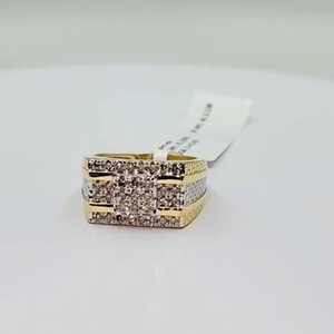 Elegante Anillo de Diamantes Naturales en Oro Amarillo de 14K, Certificado IGI, Claridad GH SI, Color G, Corte Brillante, Chapado en Rodio, Joyería Fina - Product Image 3