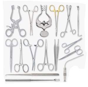 Ensemble d'instruments de chirurgie plastique de base en acier inoxydable de haute qualité, 24 pièces, outils reconstructifs et cosmétiques par Dentavex - Product Image 1