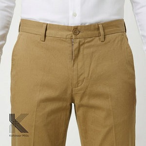 กางเกงชิโน่ชายโคฮิโนอร์ มิลส์ ผ้าฝ้าย 100% 225GSM 3/1 S Twill ทรงตรง สไตล์สมาร์ทแคชชวล - Product Image 3