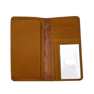 Cartera de Viaje de Cuero PU Personalizada, Estilo Vintage, con Protección RFID, Porta Pasaportes y Tarjetas, Tipo de Cierre Abierto, Precio de Fábrica, Gran Venta - Product Image 4