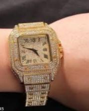 นาฬิกาเพชรโมอิสซาไนต์คุณภาพเยี่ยมสไตล์ญี่ปุ่น ดีไซน์ฮิปฮอป ประดับเพชรเต็มเรือน สำหรับแฟชั่นสตรีท ราคาส่งออก - Product Image 6