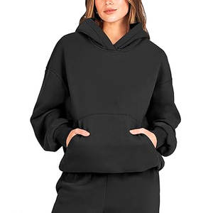 Conjunto de chándal de 2 piezas para mujer, sudadera con capucha extragrande, pantalones deportivos, estilo Y2K, ropa informal de otoño - Product Image 4