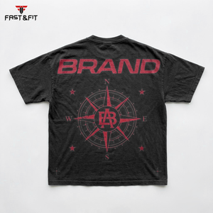 Camisetas Personalizables para Hombre, 100% Algodón Grueso, Impresión Serigráfica, Transpirables, Ecológicas, con Logotipo y Patrón de Letras Personalizados - Product Image 2