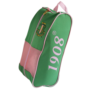 AKA USB Port <b>Backpack</b> Green Pink Laptop <b>School</b> Travel <b>Backpack</b> Embroidered Crest <b>Large</b> Capacity Book Bag with USB Charging Port - Product Image 2