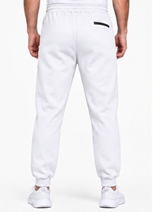 Pantalones Deportivos Blancos para Hombre, Cintura Elástica con Cordón, Estilo Casual, Bolsillos Laterales, Transpirables, Peso Medio, para Otoño - Product Image 2