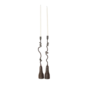 <b>Brass</b> <b>Candlestick</b> Holder Set With Taper Candles For Home Decoration Durable Metal Design Modern Desgin Candle Stand - Product Image 2