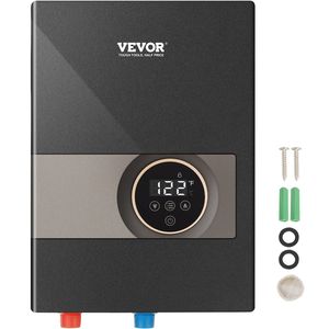 Calentador de Agua Eléctrico Instantáneo de 8kw, Calentador de Agua sin Tanque, Pantalla Digital de Temperatura, Fácil Instalación, Funcionamiento Continuo de 24 Horas - Product Image 1