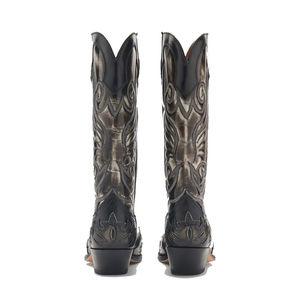 Bottes de cowgirl en PU taille 43 avec logo personnalisé, bout pointu, automne-hiver, à enfiler, mi-mollet, pour femme, bottes de pluie - Product Image 2